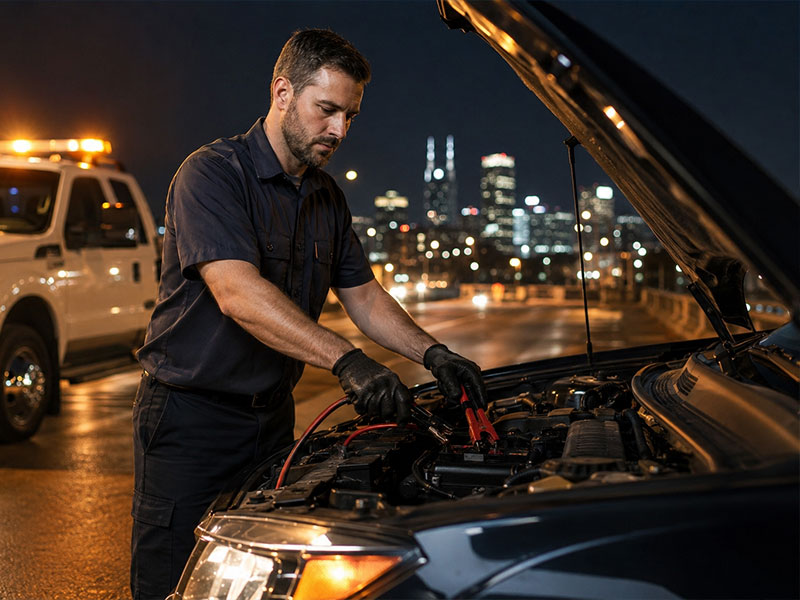 Experienced Jump Start Service Nashville All Out Towing